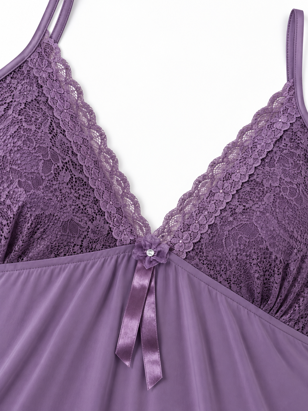 Dreamy purple malai modal babydoll dresses for women