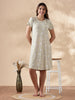 Soft Gloss Malai Vintage Yellow Short Nighty for Women
