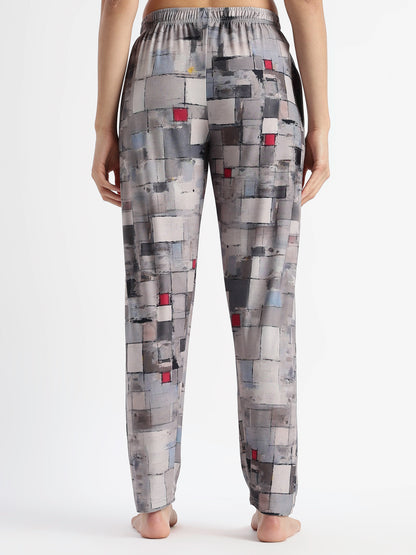 Whispery Grey Gloss Malai Branded Girls Pajama Set