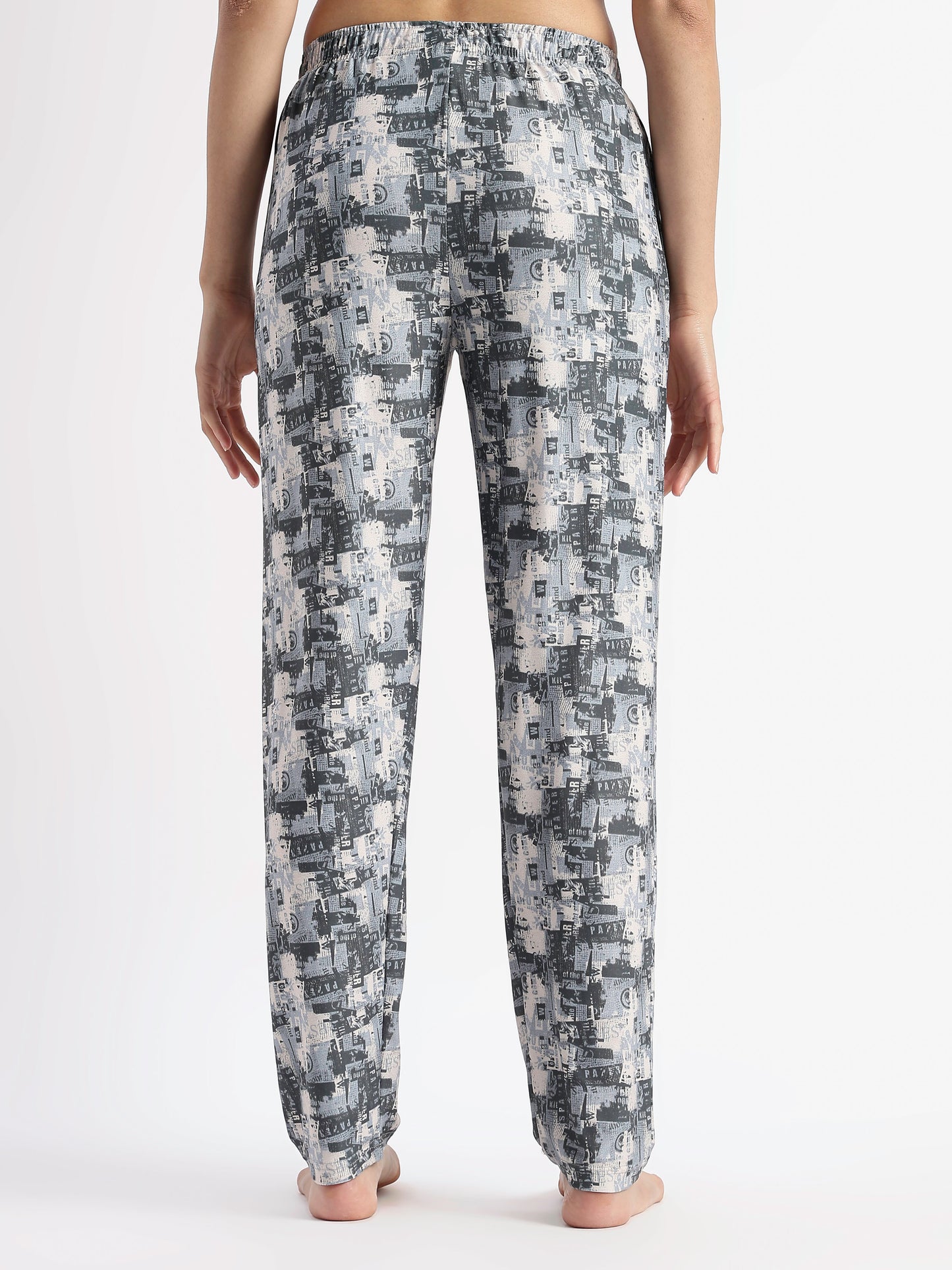 Urban Grey Gloss Malai Night Suits For Girls And Women