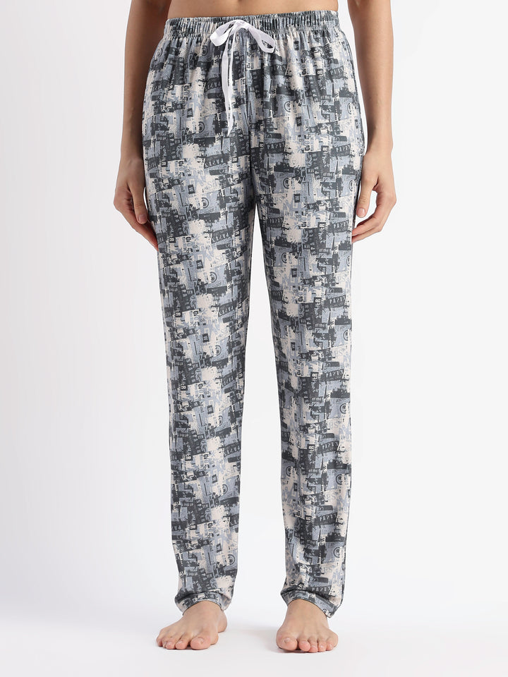 Urban Grey Gloss Malai Night Suits For Girls And Women