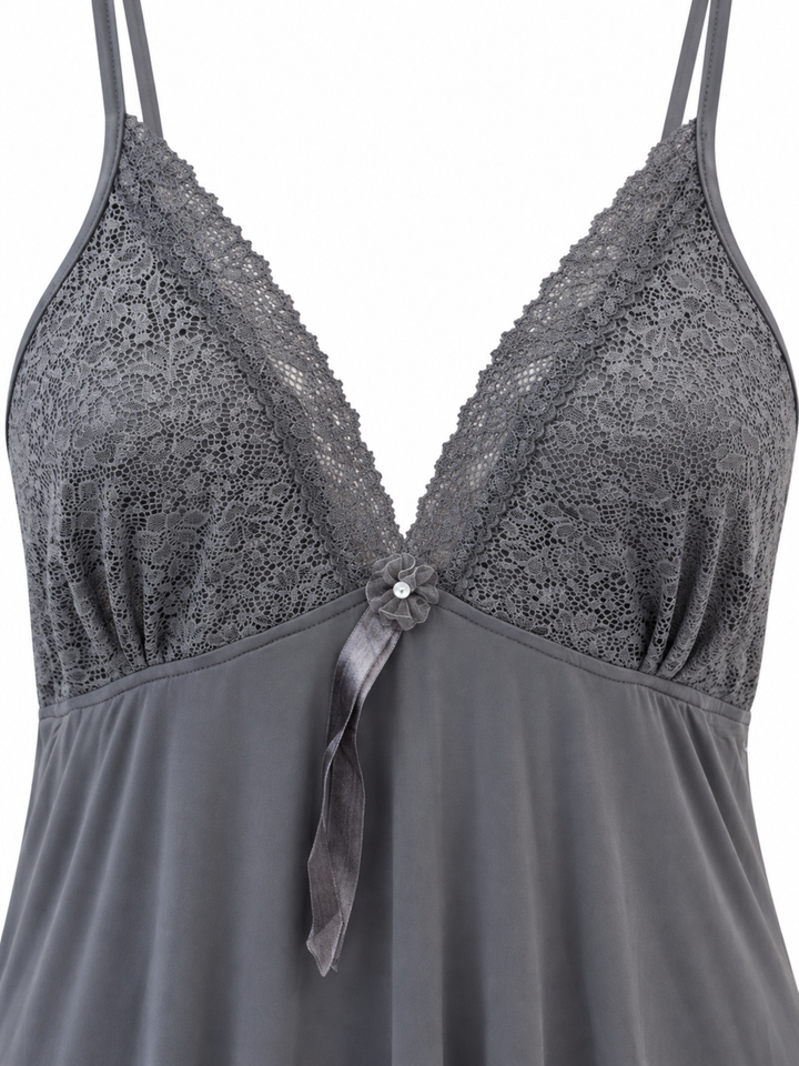 Grey seduction malai modal babydoll dresses for women
