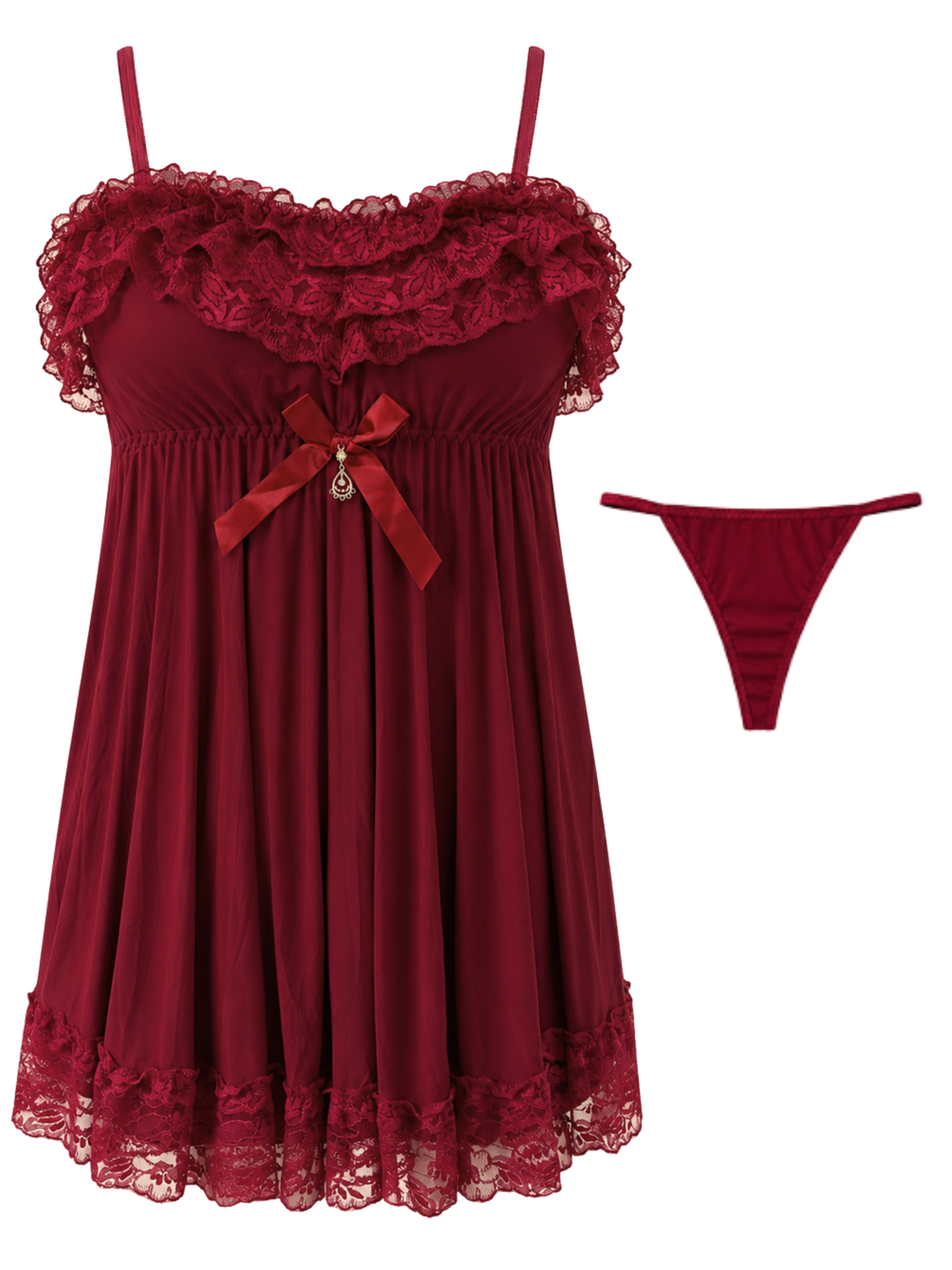 Romantic nightwear set for women with a comfortable stretch finish