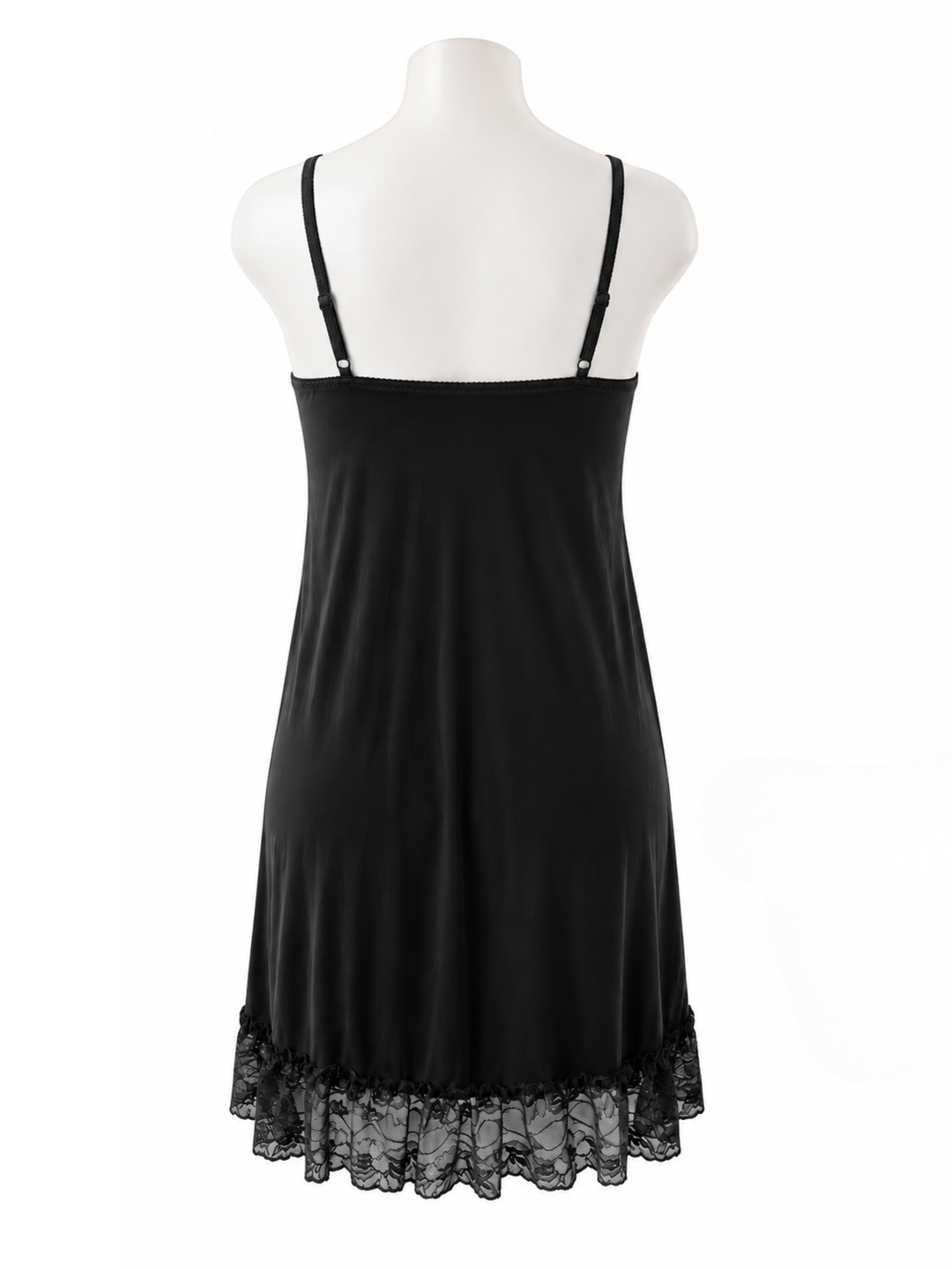 Premium black honeymoon nightwear with matching thong set