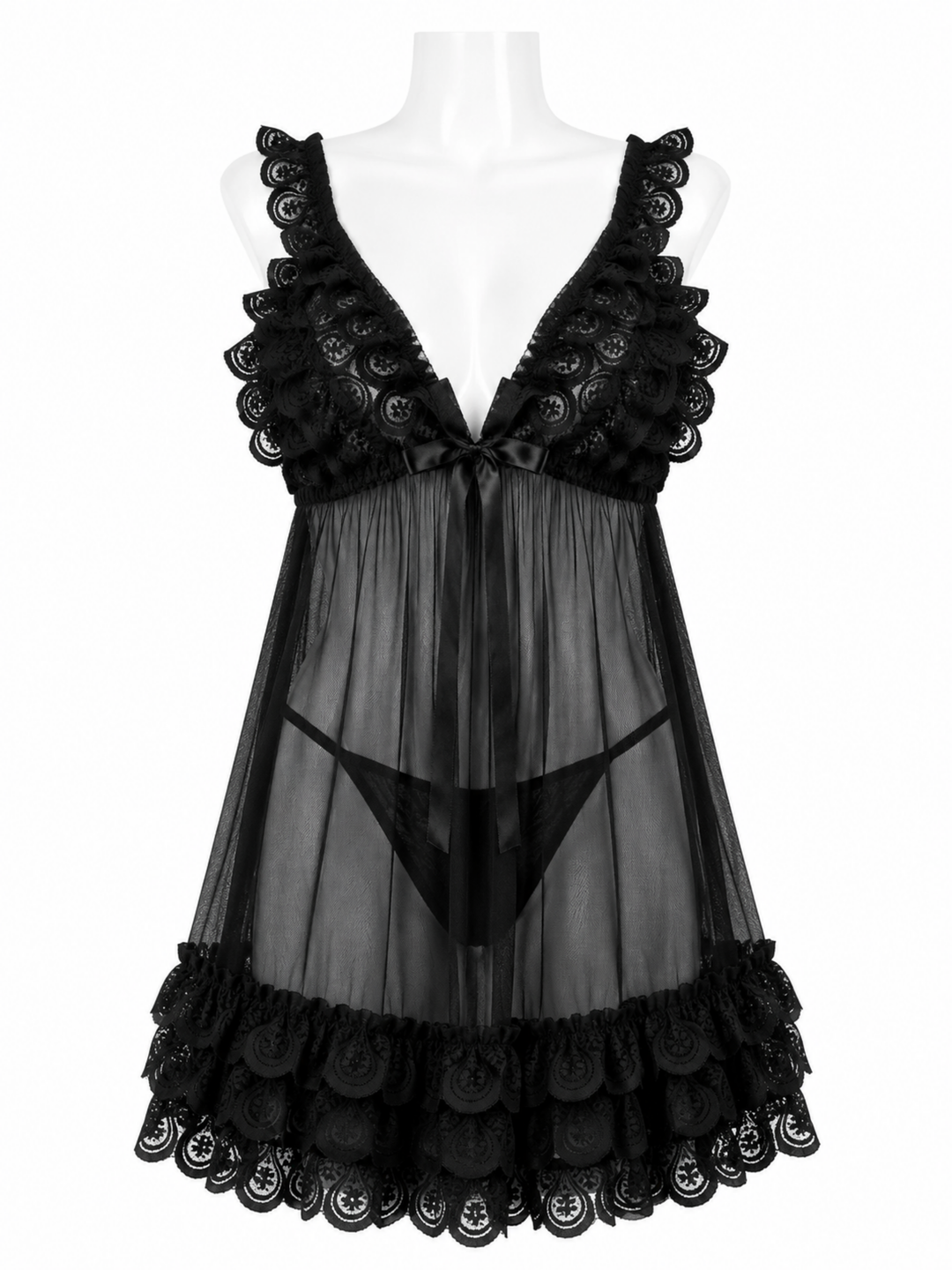 Midnight obsession power net babydoll dress online