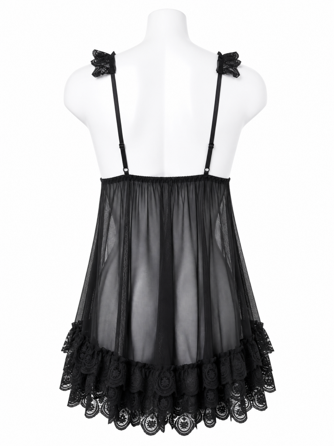 Midnight obsession power net babydoll dress online