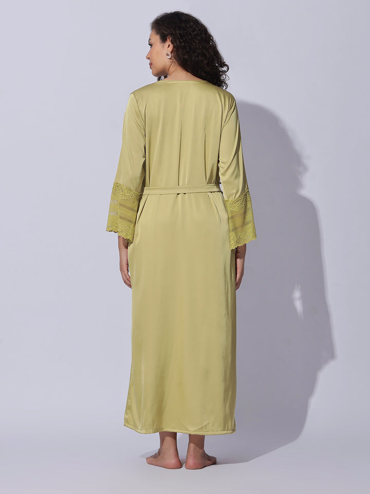 Hot womens nighty premium satin robe and gown