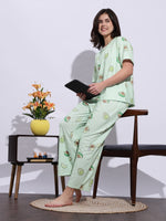 Baby Avocado Premium Lycra Pajama Set with Cute Avocado Print