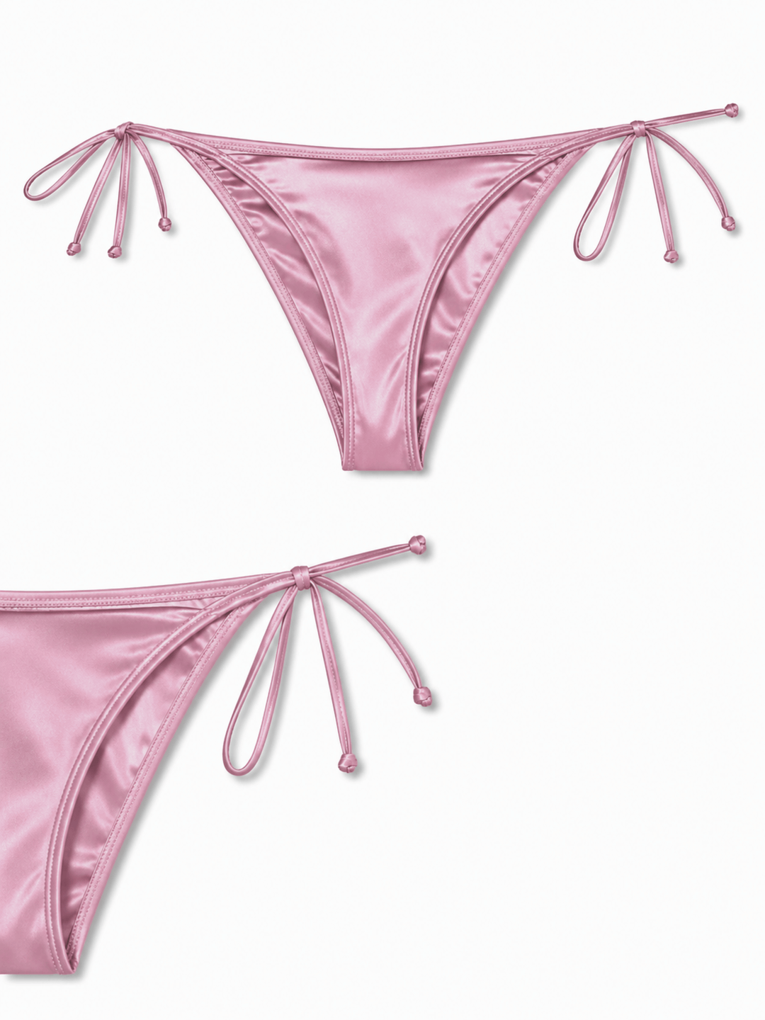 Pink mulberry babydoll set for women with matching thong