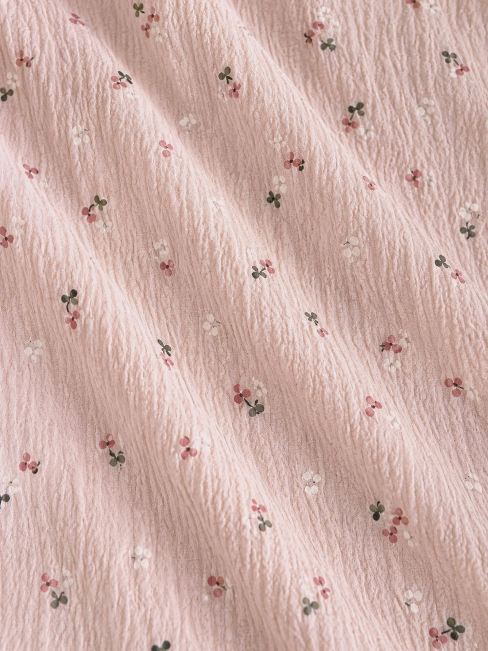 pink ditsy floral comfortable pajama sets for women