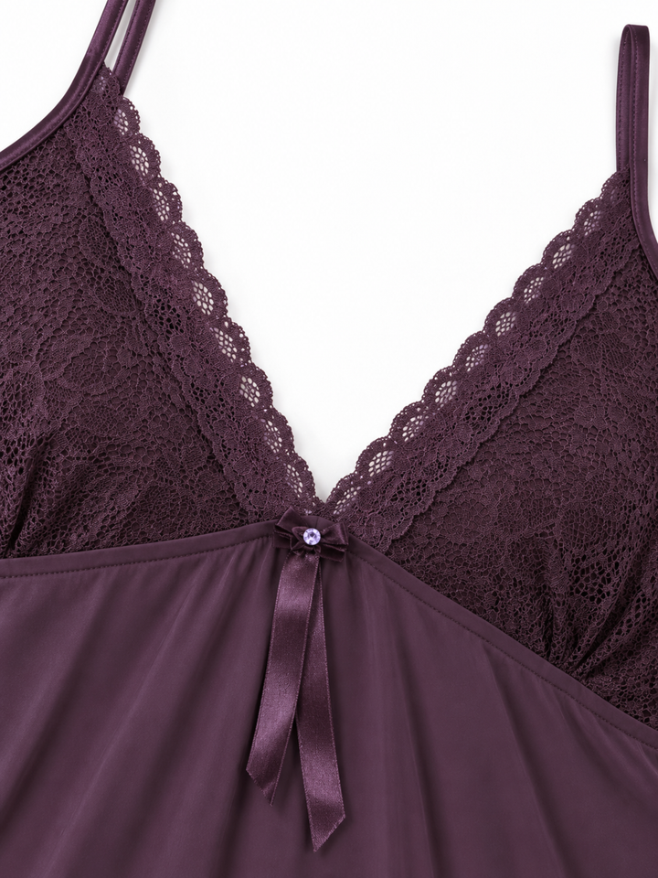 Plum passion malai modal babydoll night dress for women