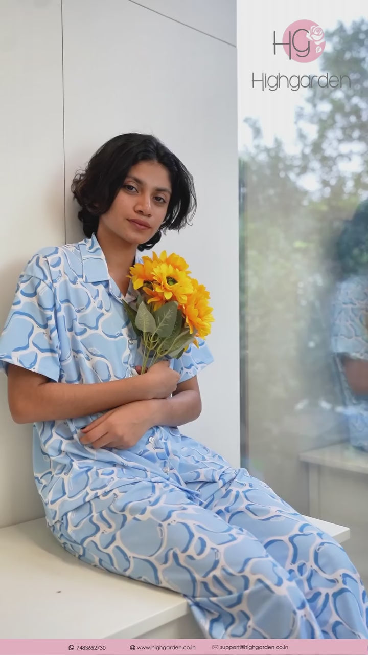 Dreamy Cloud Soft Lycra Loungewear And Night Suit Set