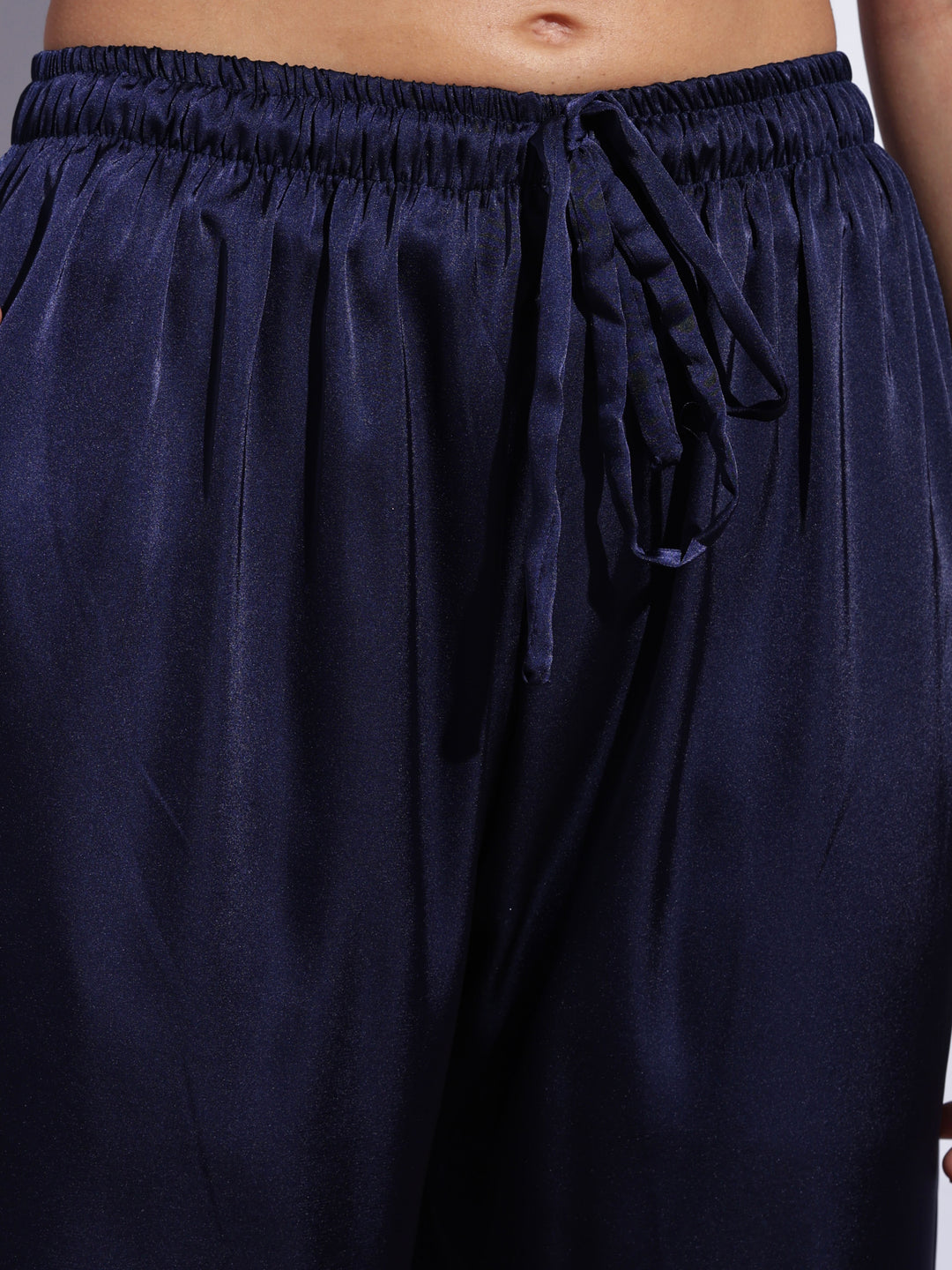 Blue satin comforable loungewear set for women online