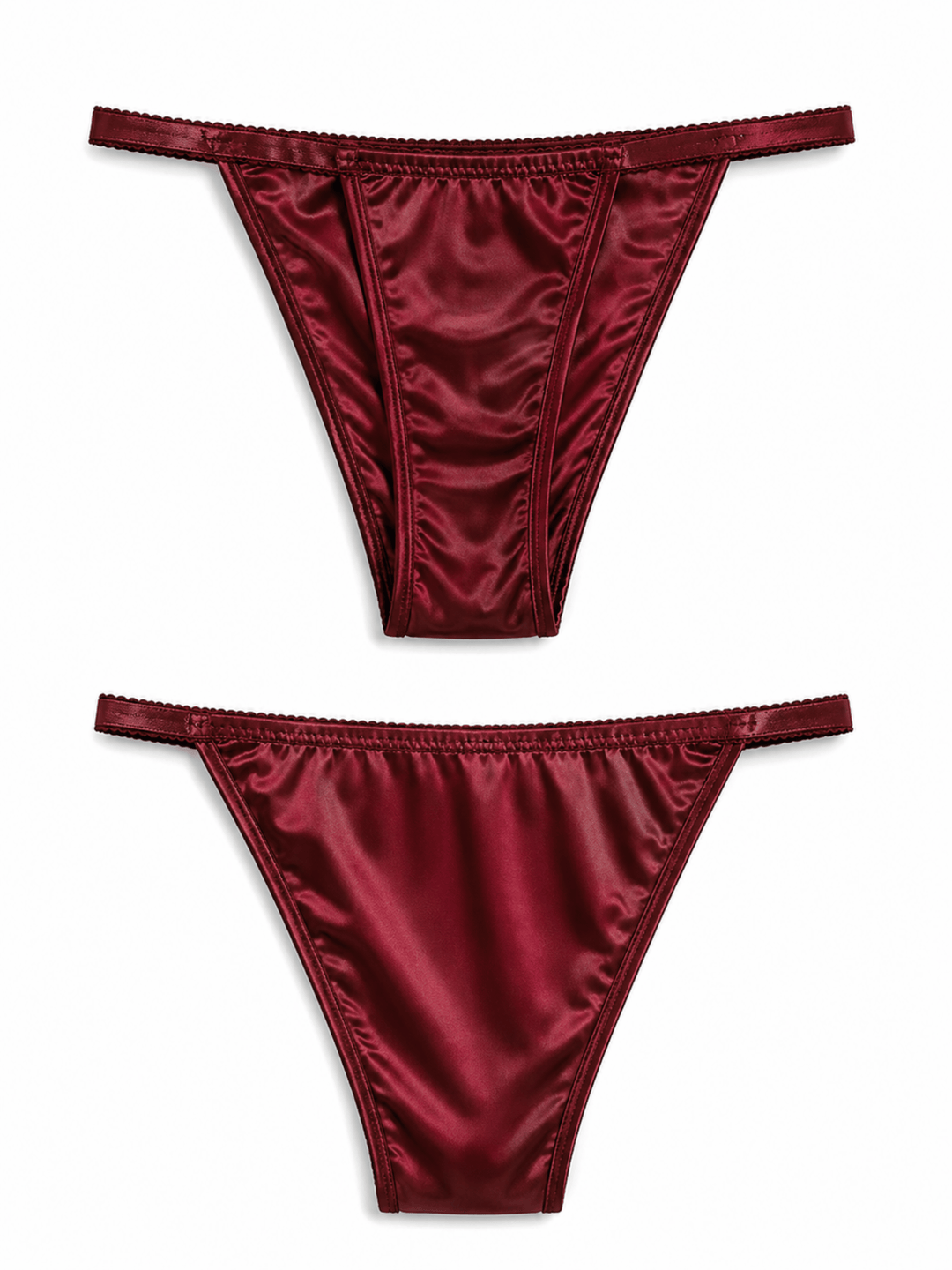 Burgundy affair silk babydoll dress for women online.