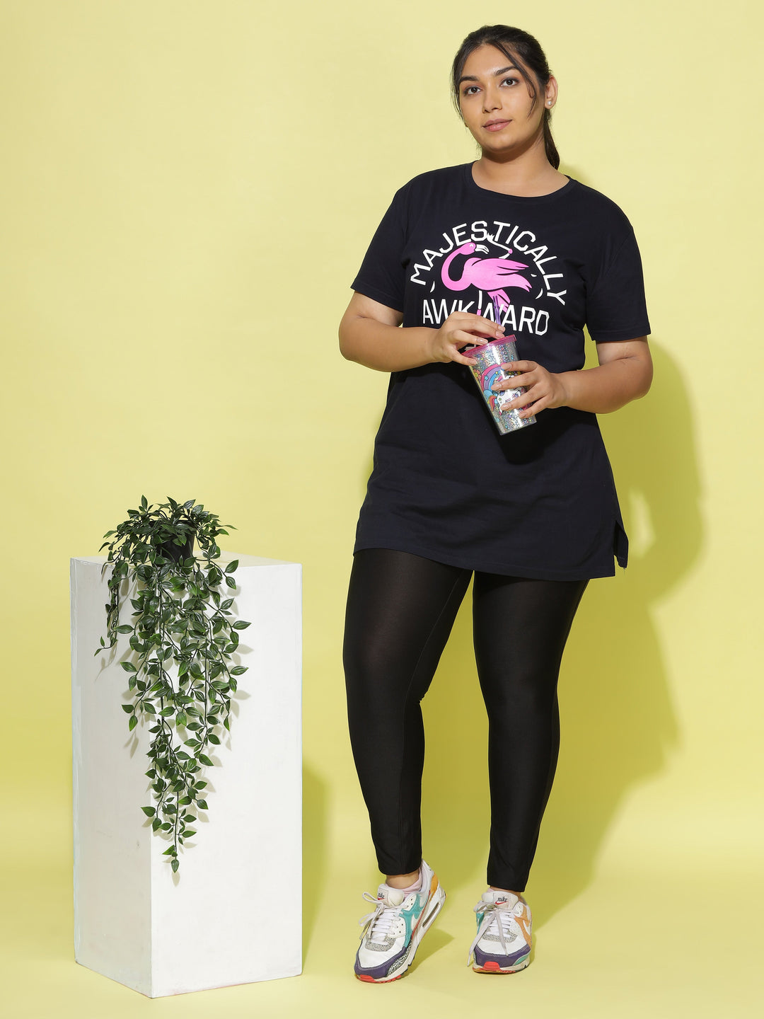 Dark Blue printed best workout dress for women