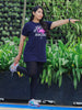 Dark Blue Printed Long T-Shirt for Women Perfect for Lounge Wear