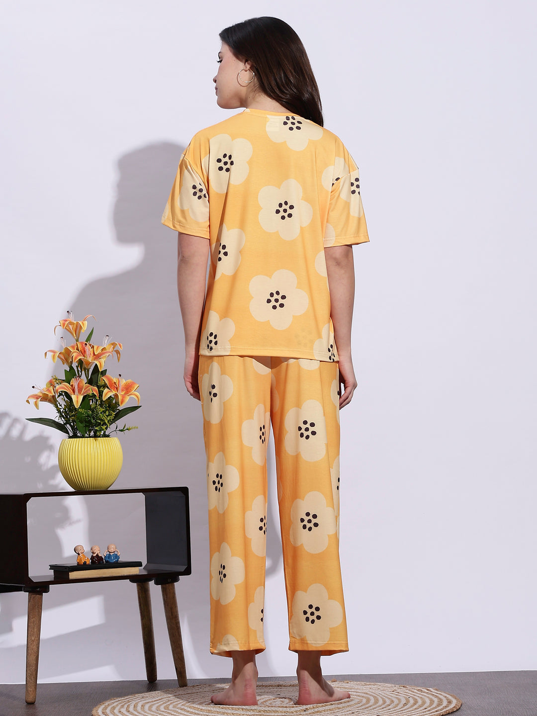 Sunshine Glow Lycra Pajama Set for Girls