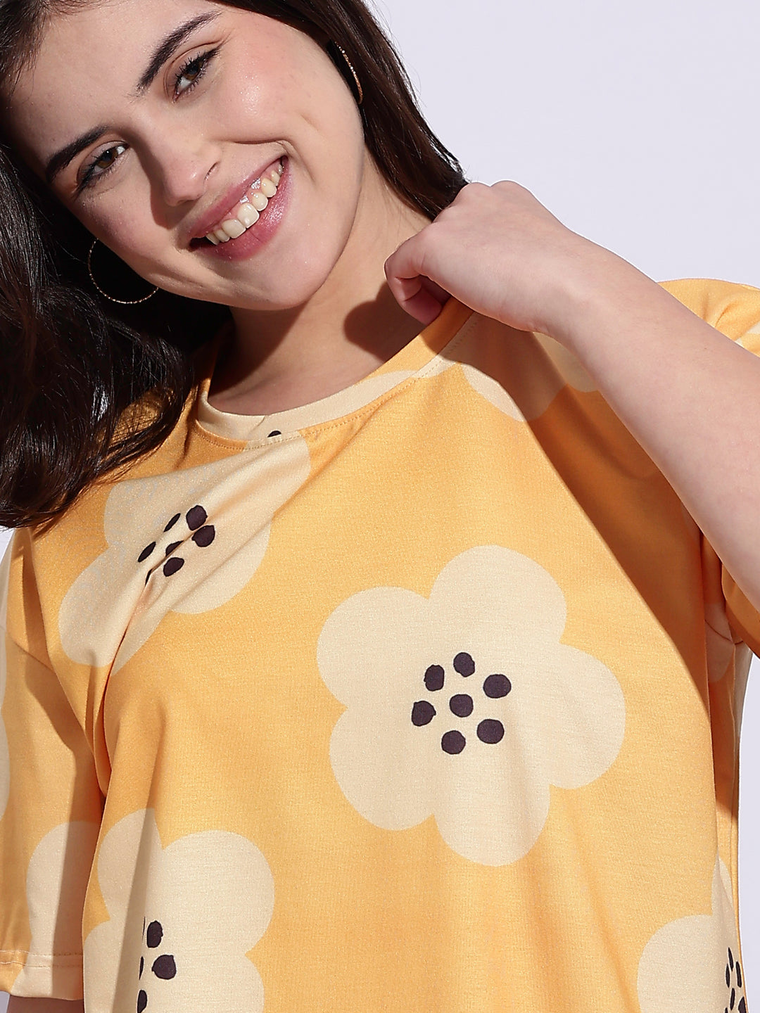 Sunshine Glow Lycra Pajama Set for Girls