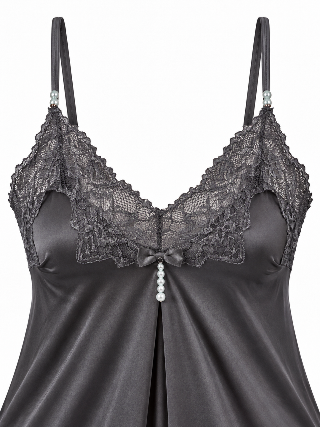 Tornado grey mulberry lace babydoll dresses for women